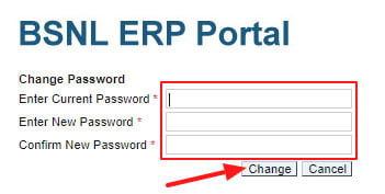 BSNL ERP New Login Password