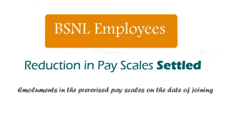 BSNL Pay Scale issues settled