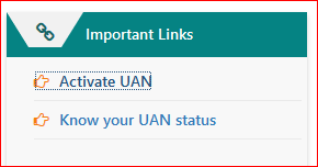 Activate UAN in Member Portal