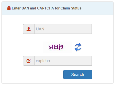 EPFO Claim Status at UAN Portal