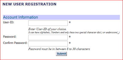 Term Policy user id for LIC Login
